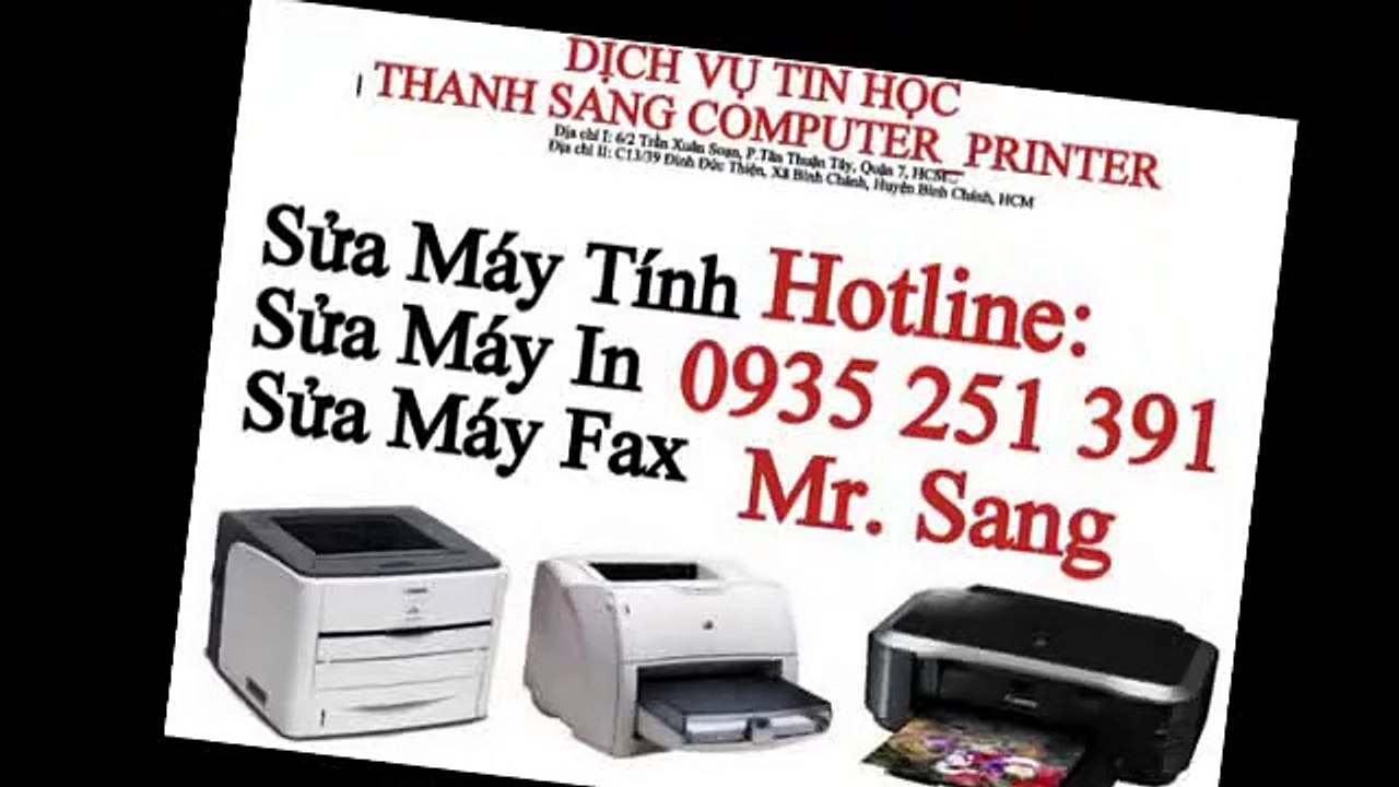 Nạp mực máy in quận 1, bơm mực, in tận nơi quận 1. 0935 251 391 Mr. Sang