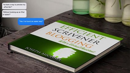 Scrivener Quick Tip: How To Preview Your .ePub Book Without A Tablet or eReader