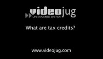 What are tax credits?: Tax Credits