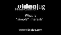 What is 'simple' interest?: Interest