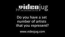 Do you have a set number of artists that you represent?: Working As An Art Gallery Dealer