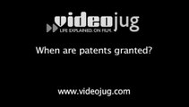 When are patents granted?: Applying For A Patent