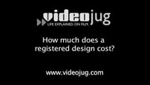 How much does a registered design cost?: Registered Designs