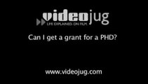 Can I get a grant for a PHD?: Grants For Postgraduates