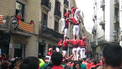 PYRAMIDE HUMAINE 2 LES "CASTELLERS DE BARCELONA"  (ESPAGNE)