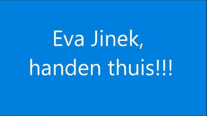 Eva Jinek, handen thuis