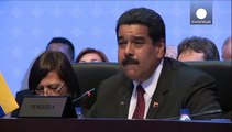 اولین دیدار رهبران دو کشور متخاصم ونزئولا و آمریکا در پاناما