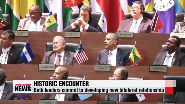 Presidents of U.S., Cuba meet for first high-level talks in 50+ years