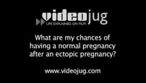 What are my chances of having a normal pregnancy after an ectopic pregnancy?: Ectopic Pregnancy
