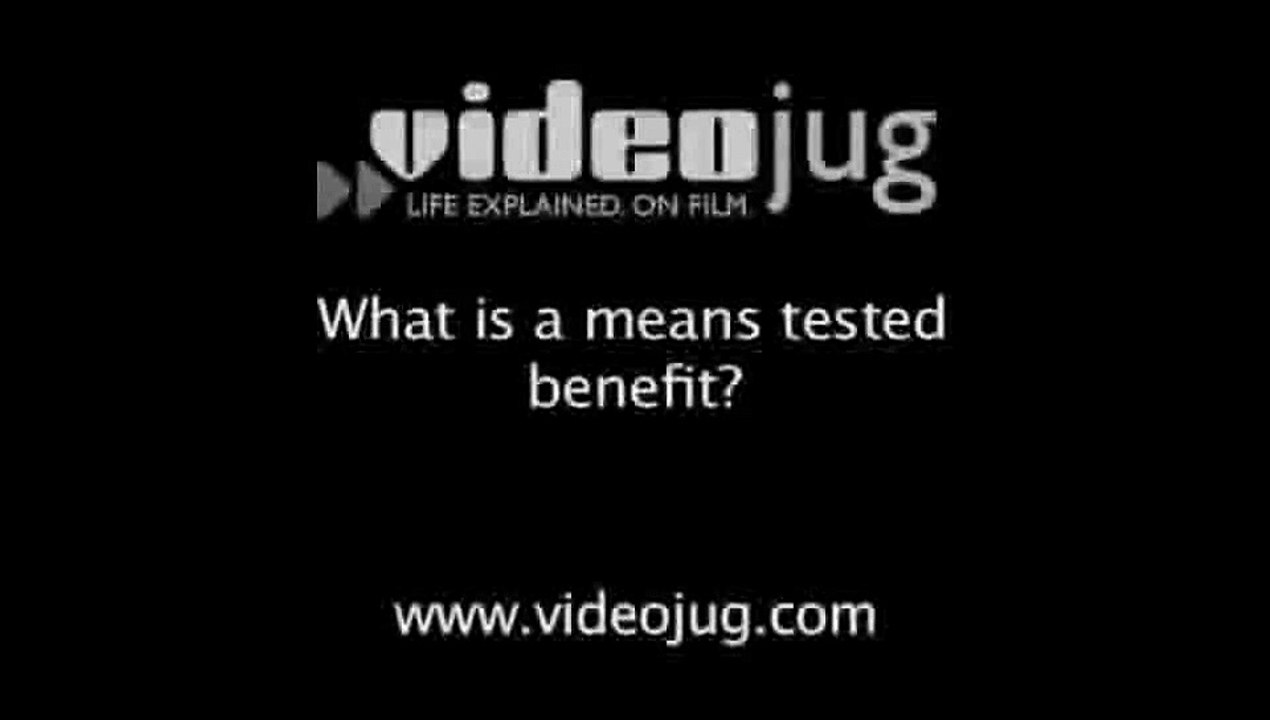 What Is A Means Tested Benefit