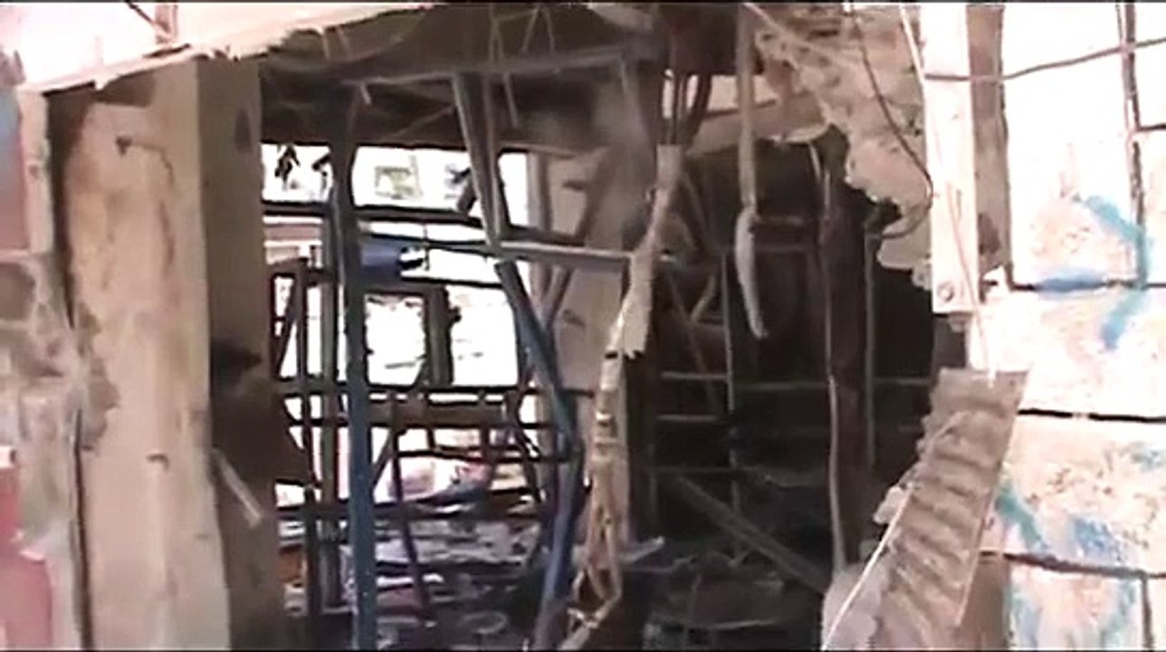 Streets of Yemen Aden after Saudi strikes operation Decisive storm