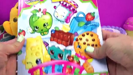 Shopkins Season 1 and 2 Surprise 3 Mystery Eggs Ultimate Collector's Guide Book Toy Review Video