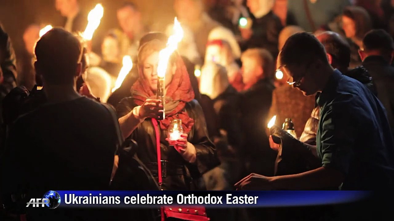 Ukraine and Russia celebrate Orthodox Easter