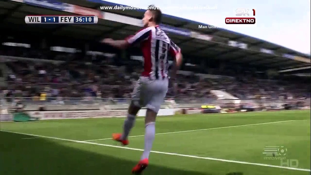Freek Heerkens 1:1 | Willem II - Feyenoord 12.04.2015 HD
