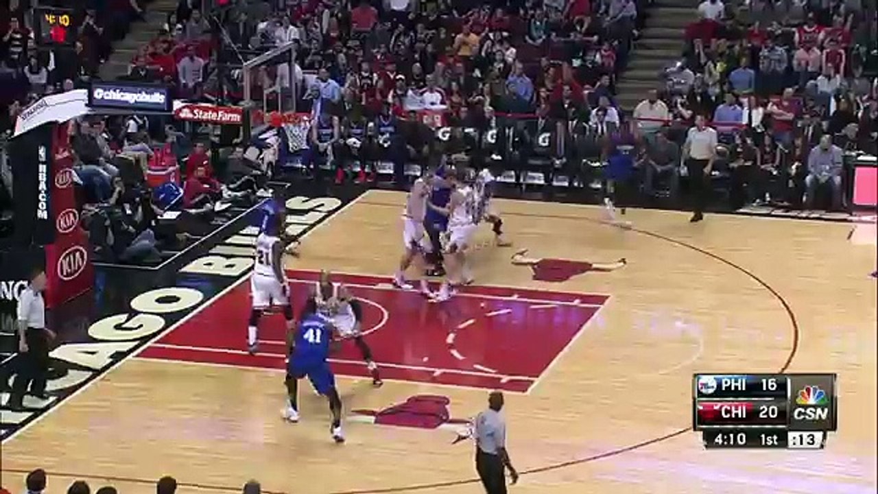Jimmy Butler Two-Handed Dunk _ Sixers vs Bulls _ April 11, 2015 _ NBA Season 2014_15