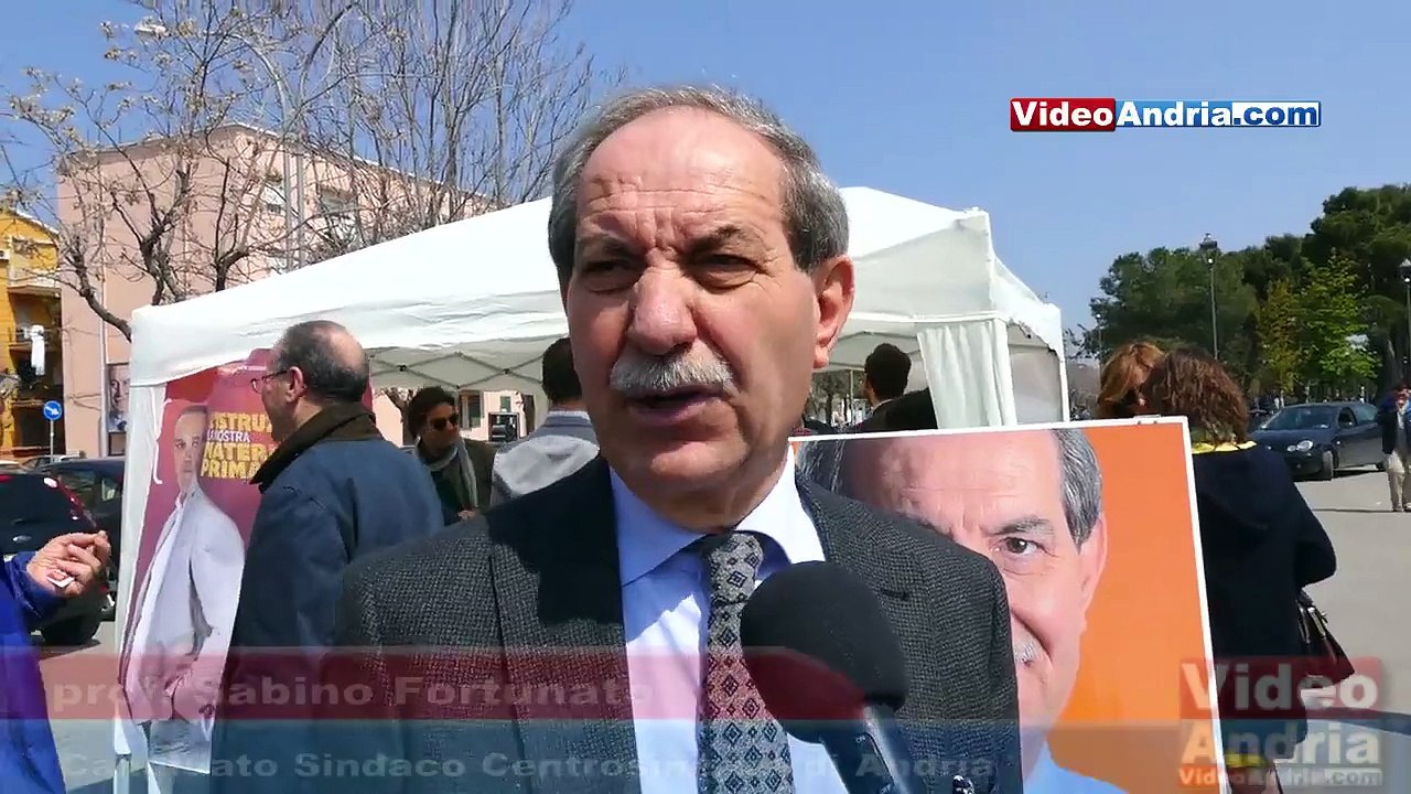 Andria: il prof. Sabino Fortunato incontra i residenti di quartiere presso Largo Torneo