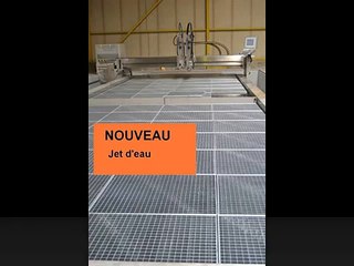 Découpe Aluminium Jet d'eau - Aluminium Water cutting
