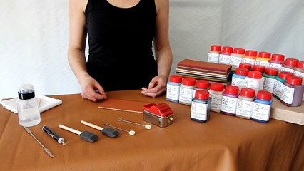 La Teinture de Tranche - Cuir Textile Création