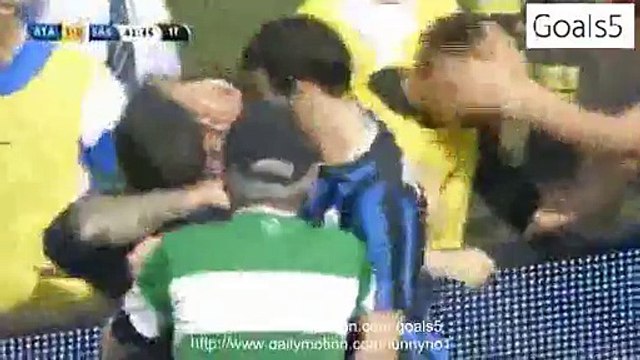 German Denis Goal Atalanta 1 - 0 Sassuolo Serie A 12-4-2015