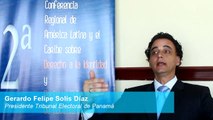 Gerardo Felipe Solís Díaz, Presidente del Tribunal Electoral de Panamá