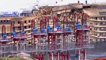 Damage Costa Concordia after raising the ship