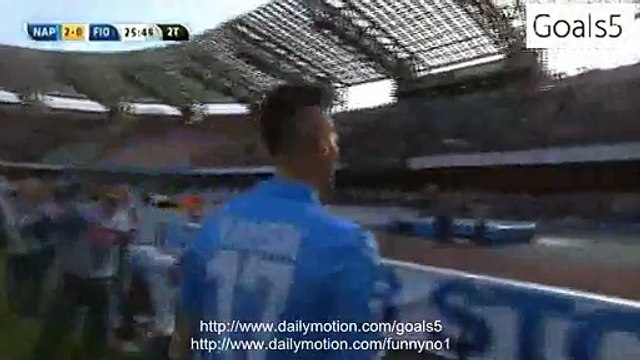 Marek Hamsik Goal Napoli 2 - 0 Fiorentina Serie A 12-4-2015
