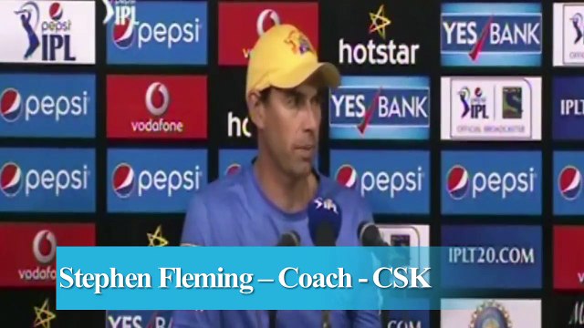 IPL 8 CSK vs SH Flemings reaction after CSK beat SH