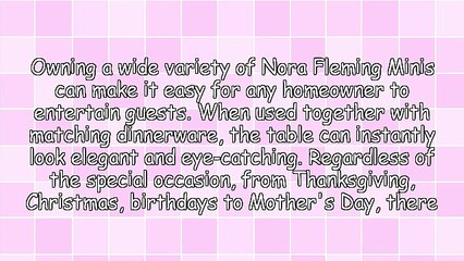 Nora Fleming Minis Make Ordinary Dinnerware Suited For Every Special Occasion