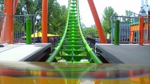 Boomerang Roller Coaster Front Seat POV Six Flags St. Louis 2013