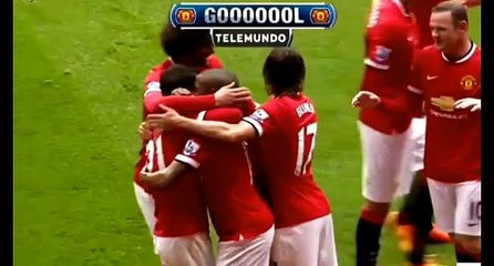 A. Young goal - Manchester United - Manchester City | 12.04.2015