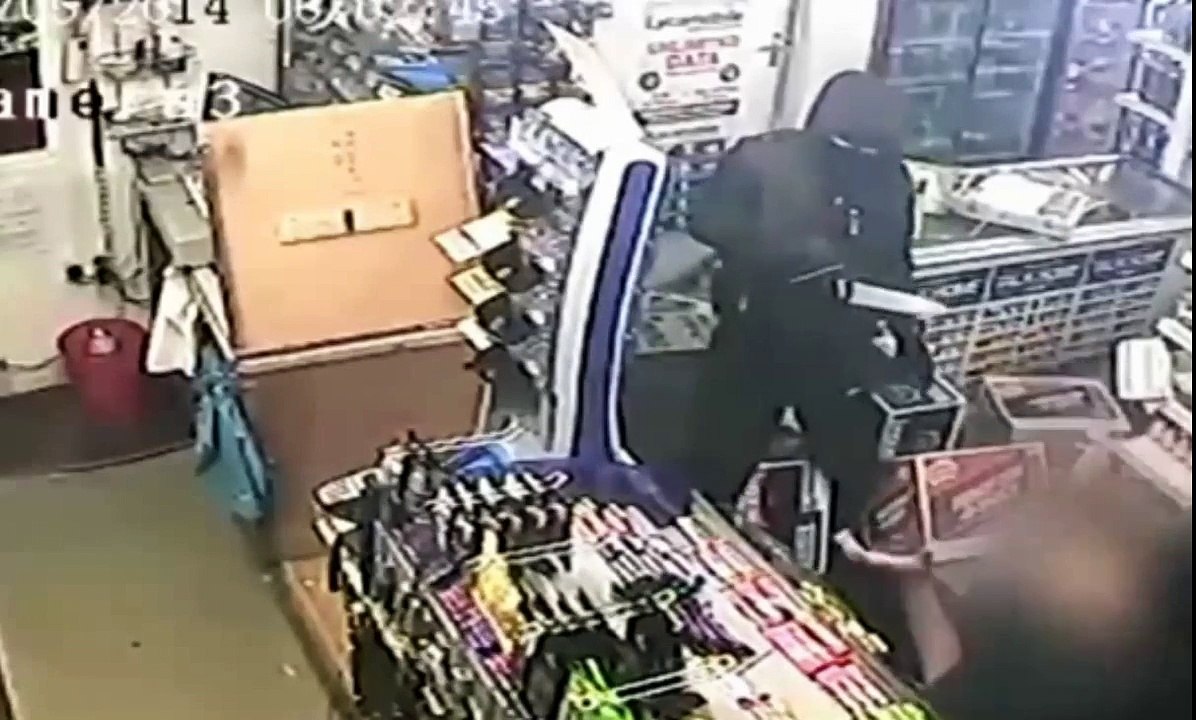 CCTV: Woman slashed during £35 Manchester armed robbery