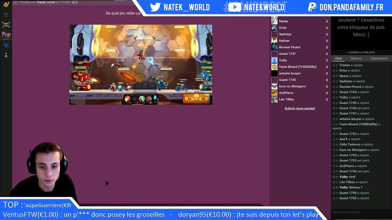 Natek en stream (12/04/15)