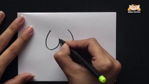 How to Draw A Cute Cartoon Lady Bug in Hindi