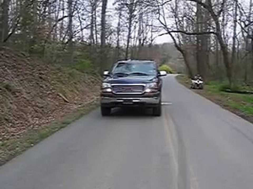 gmc duramax diesel truck burnout