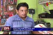 Asaltan por octava vez tienda de autopartes en Villa María del Triunfo