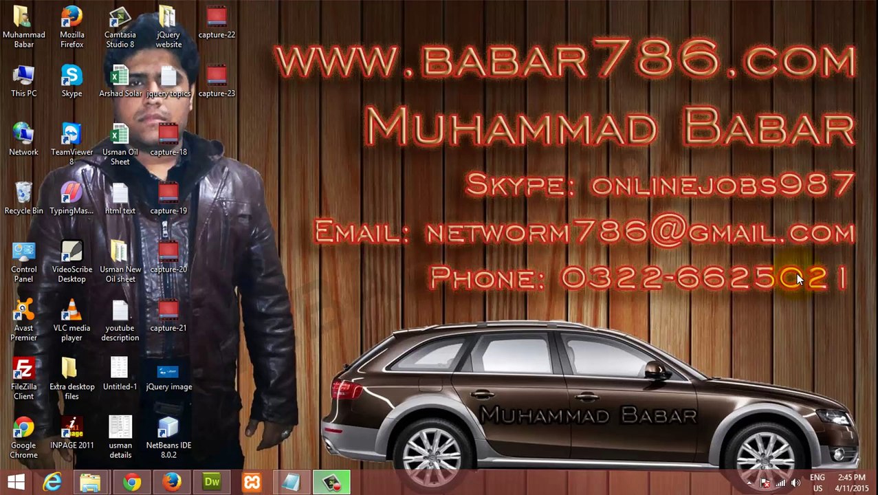 Drop Down Menu with Sliding jQuery Class 24 in Urdu and Hindi