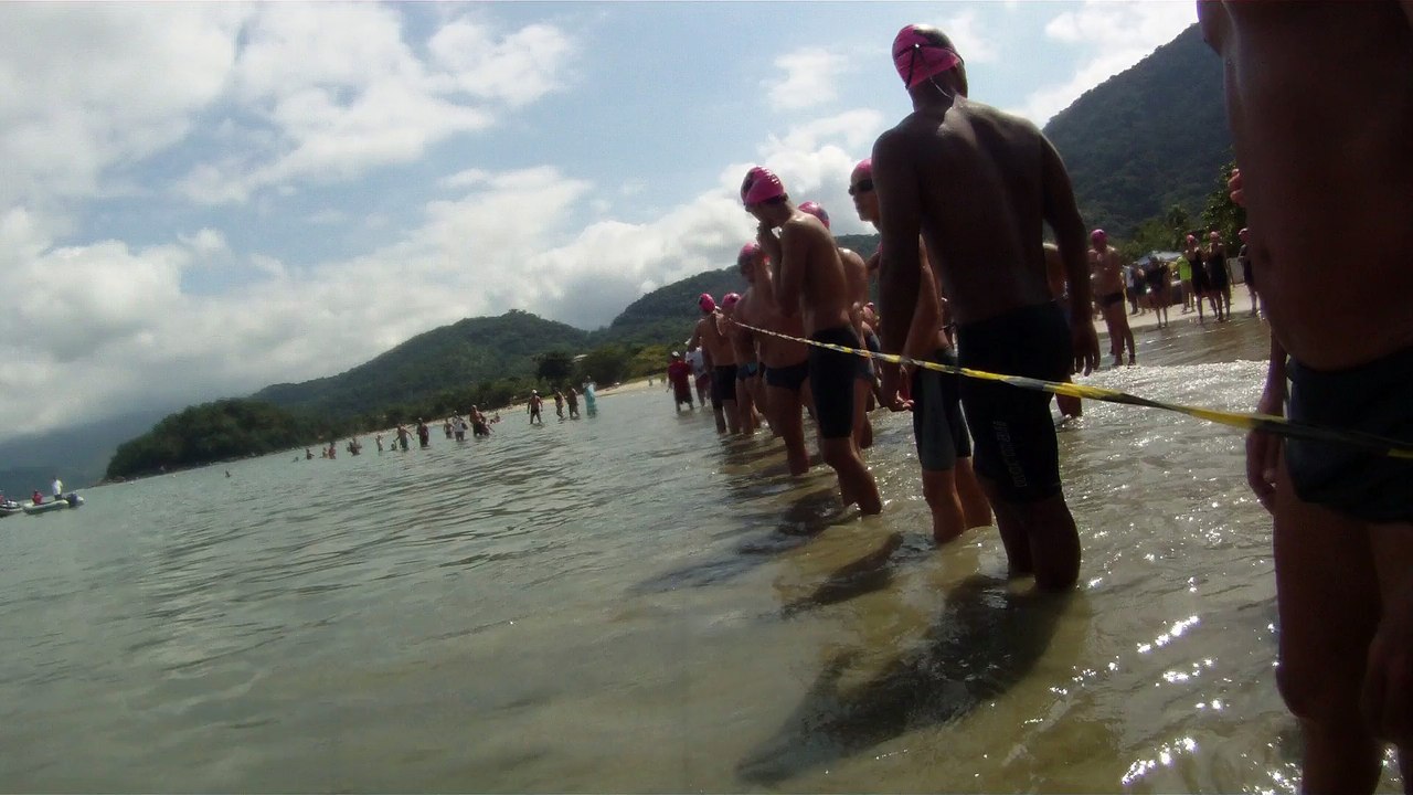 Prova de natação, 3000 m, Mar aberto, XIX Natação da Praia do Lázaro, Ubatuba, SP, Brasil, Fernando Cembranelli, Marcelo Ambrogi, Amigos, (3)