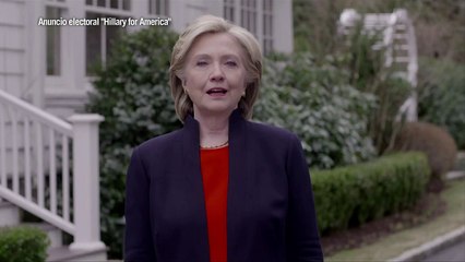 Hillary Clinton: "Soy candidata a la presidencia"
