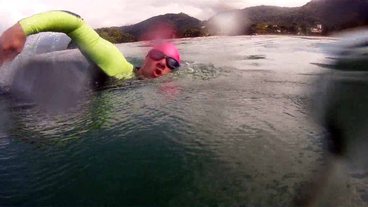 Prova de natação, 3000 m, Mar aberto, XIX Natação da Praia do Lázaro, Ubatuba, SP, Brasil, Fernando Cembranelli, Marcelo Ambrogi, Amigos, (32)