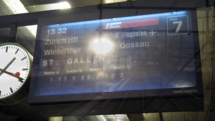 SBB Intercity cab ride from Bern to Zurich