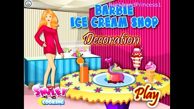 Barbie cooking cake best sale and ice cream games