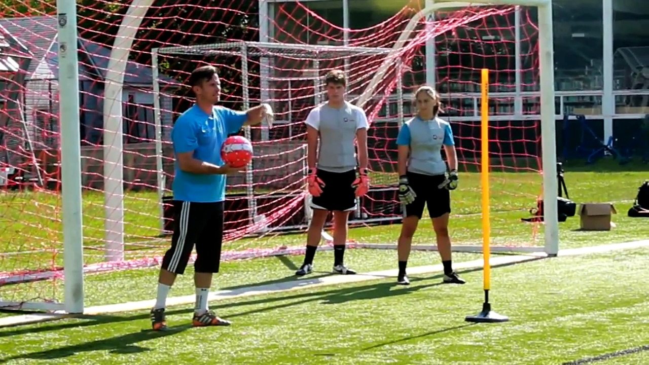 Soccer Goalkeeper Crossing Drills with Select Weighted Balls and