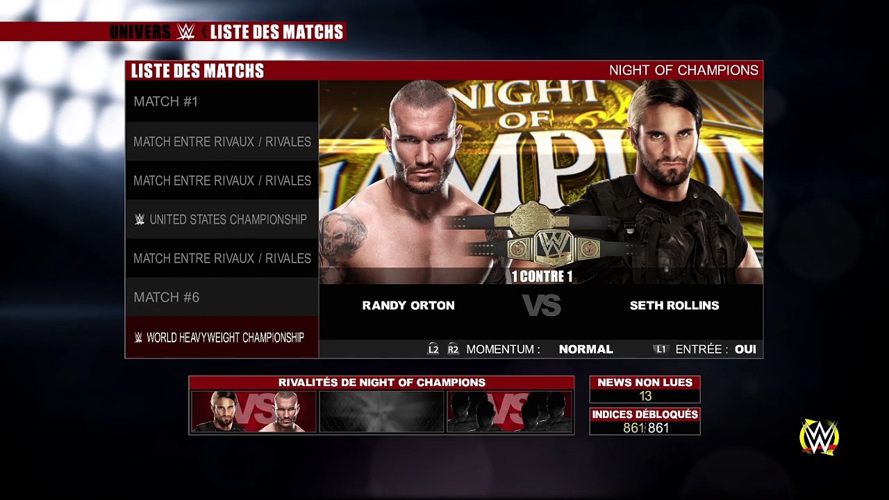 WWE 2K15 extreme rules randy orton vs seth rolins