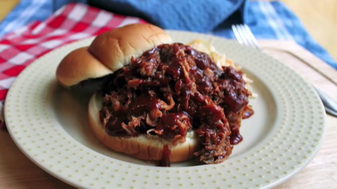 Pulled Pork Shoulder Barbecue - Oven "Smoked" Barbecued Pork Shoulder
