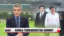 Leaders of Korea, Turkmenistan seek to bolster economic cooperation