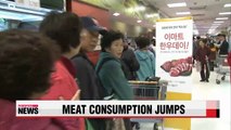 Koreans' meat consumption spikes over last 30 years