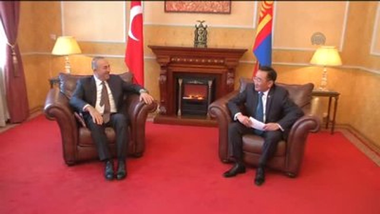 Çavuşoğlu, Moğolistan Dışişleri Bakanı Purevsuren ile Bir Araya Geldi - Ulan