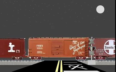 Railroad Crossing - Night