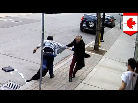 Ladrón recibe una paliza cuando intento robar al dueño de un restaurante en Toronto