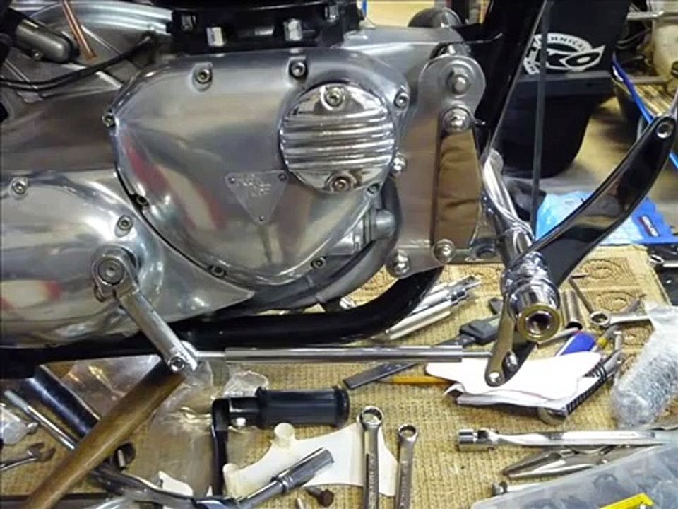 Triumph Chopper Bobber  How To Make Forward Controls